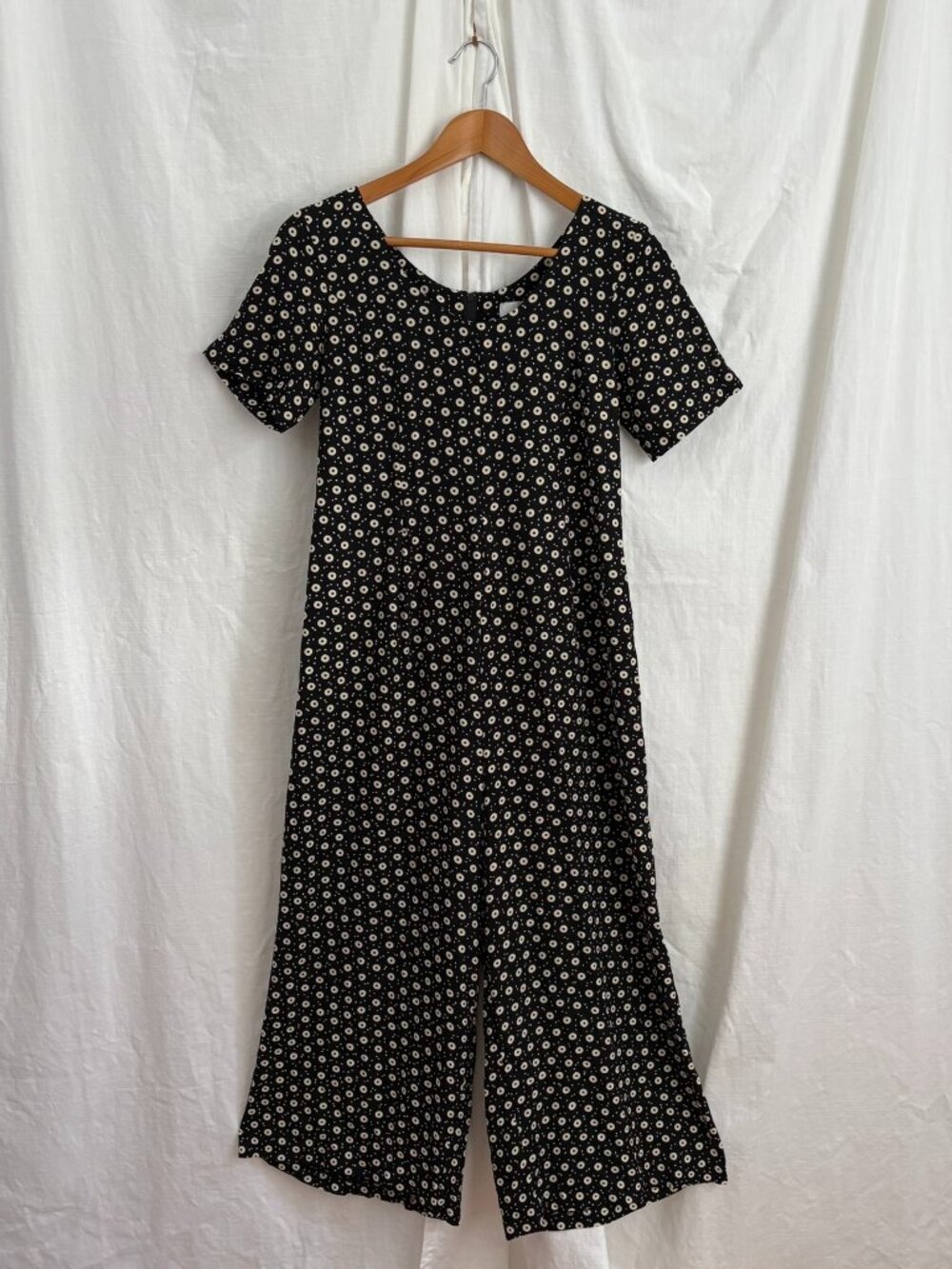 Vintage 90s The Limited Jumpsuit Culotte Rayon XS Cottagecore Boho Retro